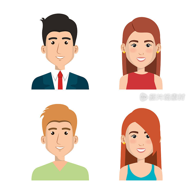 Persons组avatars characters